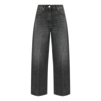 PESERICO Balloon Jeans - Dames - Jeans - Grijs - Maat: S Katoen