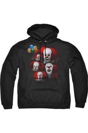 Gildan It Many Faces of Pennywise Adult Pull Over Hoodie