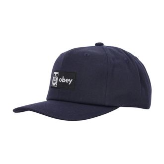 Obey Caps, unisex, Blue, Size: ONE SIZE Classic Snapback Cap Navy