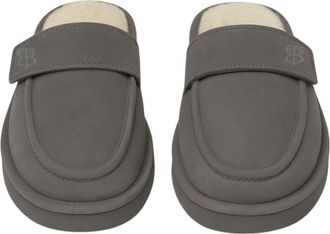 Billtornade BILL TORNADE Charentaise Womens Platform Charentaise, Charcoal, 7 UK