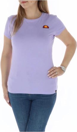 Ellesse Paars Bedrukte Crew Neck Tee - Dames - T-shirts - Paars - M - Katoen - Tops