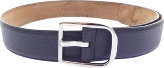 Gucci Pre-owned Vintage Belt - Heren - Vintage Accessoires - Blauw - ONE Size - Leer - Vintage
