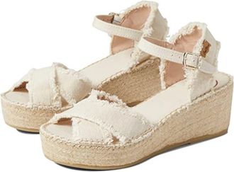 Toni Pons Irina Sandal Womens Ivory Ankle Strap Wedge Heel Espadrille HTAT1283