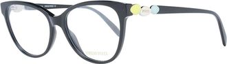 Pucci Glasses, female, Black, Size: ONE SIZE Black Cat Eye Optical Frames