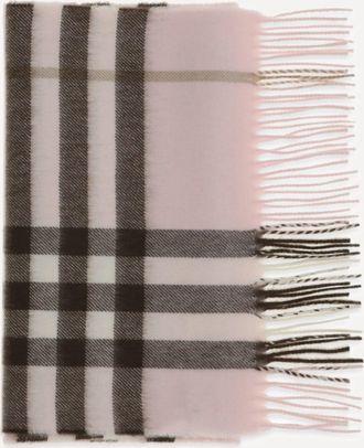 Burberry Sciarpa in cashmere Check Woman UNI