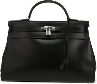 Herm&egrave;s 2000 Kelly 40 shopper - Zwart