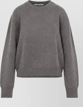 STUDIO NICHOLSON cashmere wool fine-knit crew-neck long-sleeve sweater