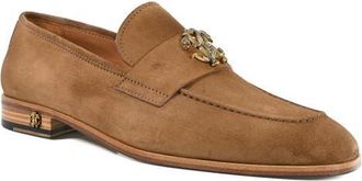 Roberto Cavalli Suede Loafer in Burned Brown at Nordstrom, Size 13