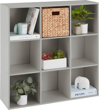 Best Choice Products 9-Cube Bookshelf, 11in Display Storage Compartment Organizer w/ 3 Removable Back Panels