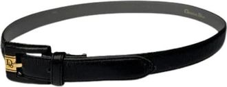 Dior Pre-owned Belts, female, Black, Size: ONE SIZE Pre-owned Vintage Belt