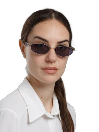 Ana Hickmann AH3353 Metal Oval Sunglasses - Silver