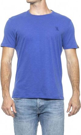Billionaire Italian Couture Cotton Short Sleeve T-Shirt In Blue