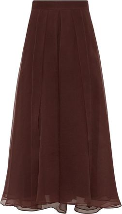 Brunello Cucinelli Silk Maxi Skirt