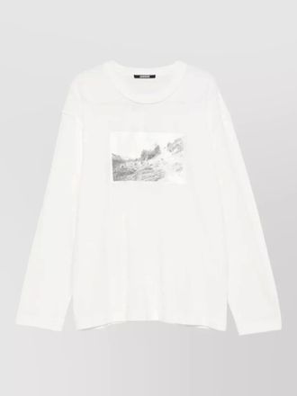 Jacquemus long sleeve crew neck graphic shirt