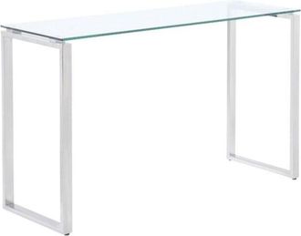 Vente-Unique Vente-unique - Consolle in Vetro temperato e metallo cromato - freya