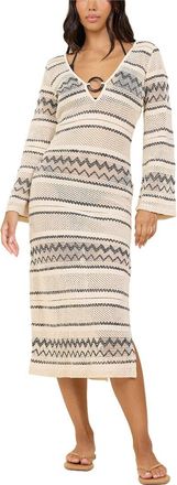 Surf Gypsy Plunge Woven Midi Dress