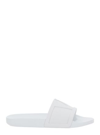 Valentino Garavani White Slip On Slides