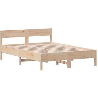 vidaXL Estructura De Cama Sin Colch&oacute;n Madera Maciza De Pino 140x190 Cm Vidaxl