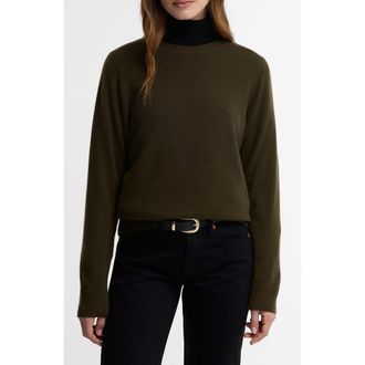 Barbour Penwood Cashmere Sweater in Olive at Nordstrom, Size 14