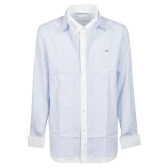 Acne Studios Casual Shirt - Heren - Casual Overhemden - Blauw - M - Overhemden