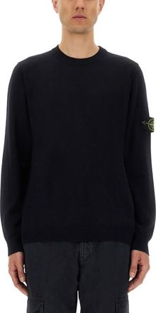 Stone Island Dark Navy Crew Neck Sweater