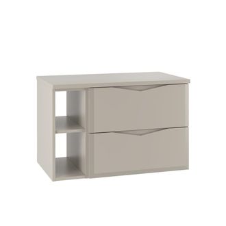 Petits Meubles Mueble bajo lavabo 2 compartimientos encimera estratificado 80.6cm