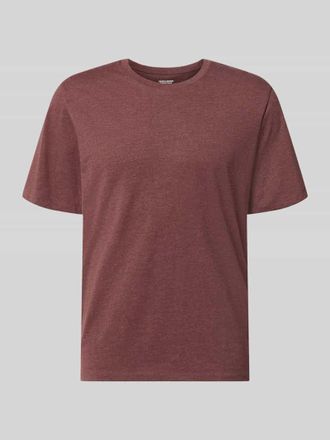 Jack & Jones Regular Fit T-Shirt aus Baumwoll-Mix Modell Organic in Bordeaux, Gr&ouml;&szlig;e XXL