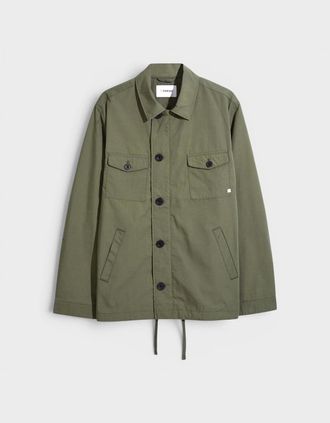 Farah Mens Robby Pocket Jacket Vintage Green - Tan - Size: Regular/36