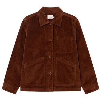 Dedicated Jacket Stiby Corduroy Hemd f&uuml;r Damen | braun/rot
