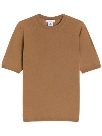 Max Mara Short-Sleeved Basic Wool Sweater