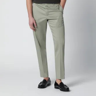 Pantaloni Torino Pantalone verde salvia in misto cotone