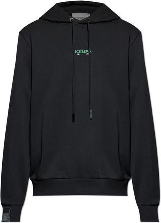 Iceberg Hoodies & sweatvesten, Heren, Zwart, S, Katoen, Sweatshirts & Hoodies