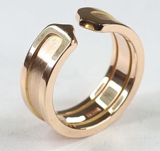 Cartier C2 Pink Gold Pink Gold (18K) Band Ring (Pre-Owned)