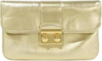 Louis Vuitton Pre-owned Slim Clutch Lamsleer Clutch - Dames - Vintage Clutch - Geel - ONE Size - Leer - Vintage