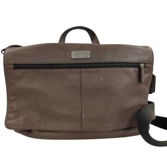 Coach Brown Leather Briefcase (Pre-Owned)