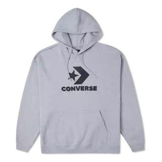 Converse Go-To Star Chevron Loose Fit Pullover Hoodie Grey 10024915-A03