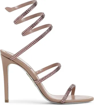 Rene Caovilla Pink Rhinestone Heels