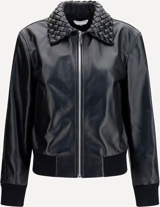 Bottega Veneta Glossy leather padded Jacket Female 38