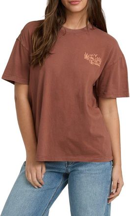 Billabong Fresh Glance Cotton Graphic T-Shirt in Cowhide at Nordstrom, Size X-Small