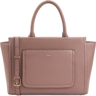 Paul Costelloe Leather Multiway Bag, Ladies Leather Handbag, Tote Designer Top Handle Handbag, Crossbody Shoulder Bag with 3 Elegant Colour Options, SHINANO (TWILIGH