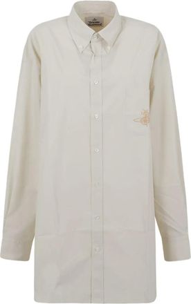 Vivienne Westwood logo-embroidered shirt - Beige