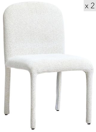 Nordlys Set 2 sillas en tejido beige