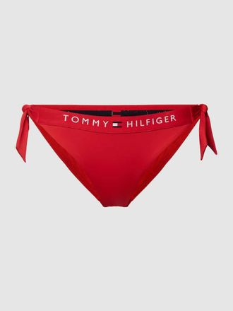 Tommy Hilfiger Bikinihose mit seitlichen Schnürungen Modell ORIGINAL in Rot, Größe XL
