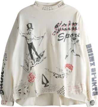 Saint Mxxxxxx Drawing T-shirt - Beige