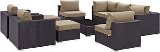 ModWay Convene 10-Piece Outdoor Patio Sectional Set