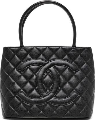 Chanel 2000 Medallion tote bag - women - Caviar Leather - One Size - Black