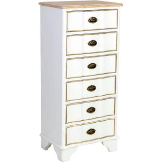 Wanderlust Deco Sinfonier De Madera De 6 Cajones 50x35x110h Cm