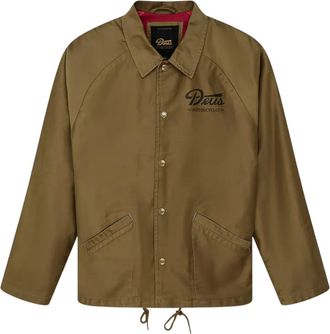 Deus front-button fastening jacket - Brown