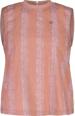 Maloja Womens Eiger Tank Top In Mauve Ribstripe