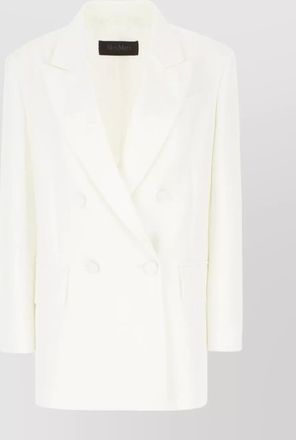 Max Mara triacetate blend blazer with front flap pockets